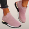 Dames sneakers zonder veters – Ademend mesh en elastische instap