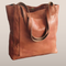 Leather shopper bag – Minimalist design with ample storage capacity