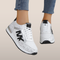 Women's Sneakers – Sporty Low Shoes with Contrasting MK Print