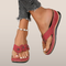 Dames Slippers met Bloemendetail - Verhoogde Zool - Comfortabel Voetbed