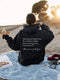 Milan - Oversized hoodie met quote op de rug