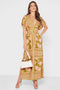 Chiara - Printed maxi dress with V-neckline