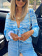 Celestine - Blouse met Wolkenprint