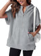 Hanako - Women's Hooded Half-Zip Top