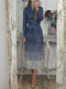 Franschas - Lace dress with color gradient