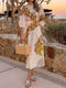 Viki - Dress with floral print and lace