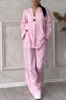 Unexiah - Two-Piece Set with Casual Buttons