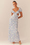 Nala printed backless maxi dress