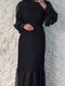 Sonja - Elegant light mature long pleated dress