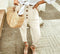 Peggy - Casual, losse broek met een hoge taille
