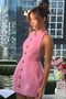 Rebecca - Backless Mini Halter Dress