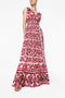 Tanja - printed maxi dress with knotted straps