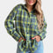 Tyra | Women's Checked Long Sleeve Shirt
