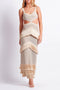 Getse - Knitted maxi dress with fringes and cutouts