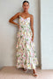 Vero printed striped maxi summer dress