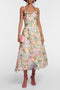 Violet embroidered lace dress