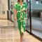 Clarissa - elegant dress with collar and belt