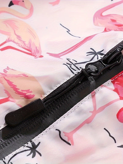 Lotte | Flamingo rain poncho with hood