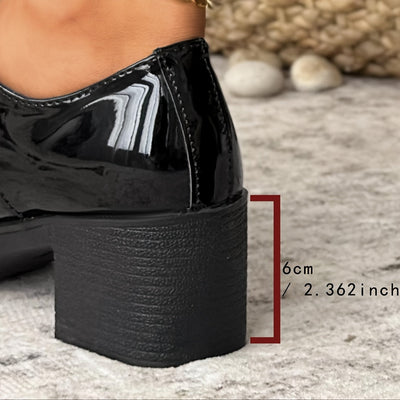 Elise | Elegant Mary Jane pumps with a comfortable block heel