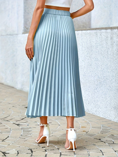 Sophie | Elegante A-lijn midi rok in solide kleur