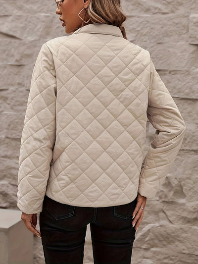 Femke | Casual jacket with zipper, solid color