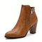 Eline | Ankle boots with a round toe and a chunky heel