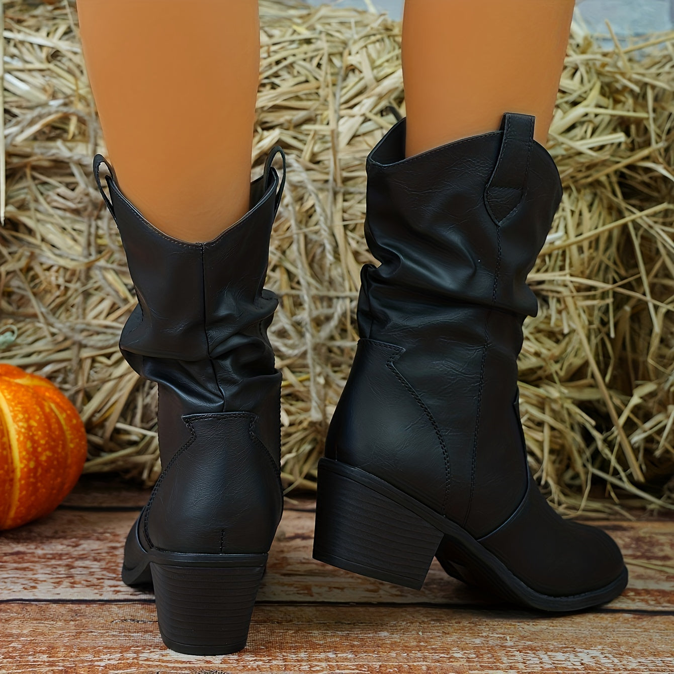 Vera | Chunky cowboylaarzen met hak
