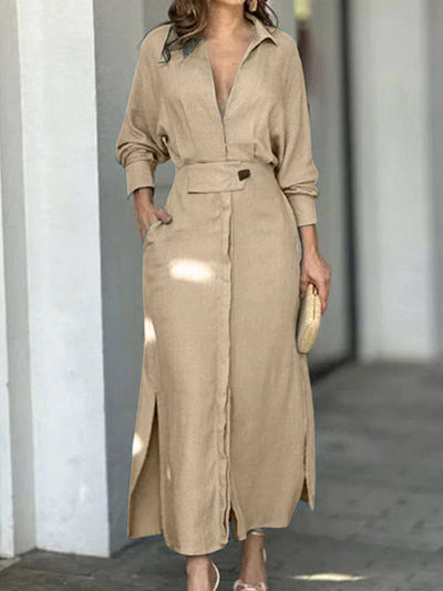 Luz - casual comfortabele jurk met split
