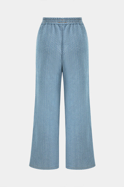 Denim Long Sleeve Drawstring Top and Jeans Set