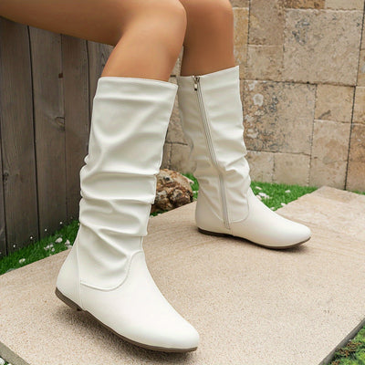 Nina | Retro women's riding boots with zipper