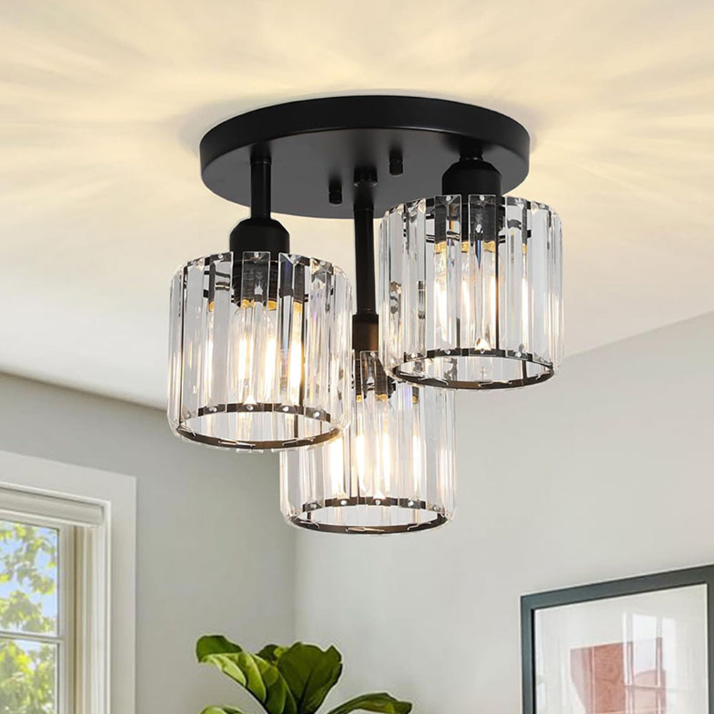 Lyvra – 3 Light E27 Glass Ceiling Lamp