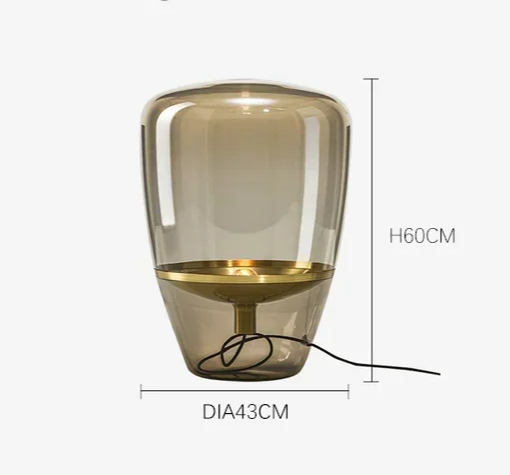 Norivelle – Scandinavian Glass LED Table Lamp