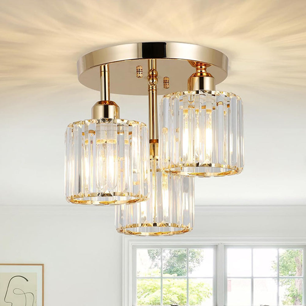 Lyvra – 3 Light E27 Glass Ceiling Lamp