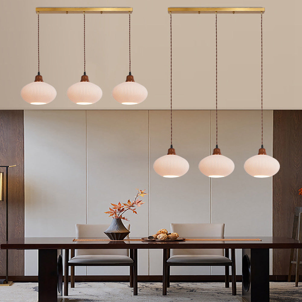 Cendian - Nordic Vintage Ceramic White Pendant Light Dining Room