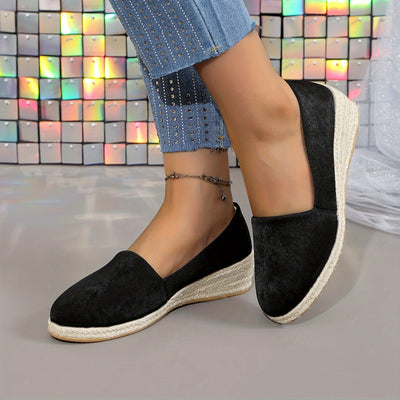 Robin | Effen kleur casual pumps met zachte zool