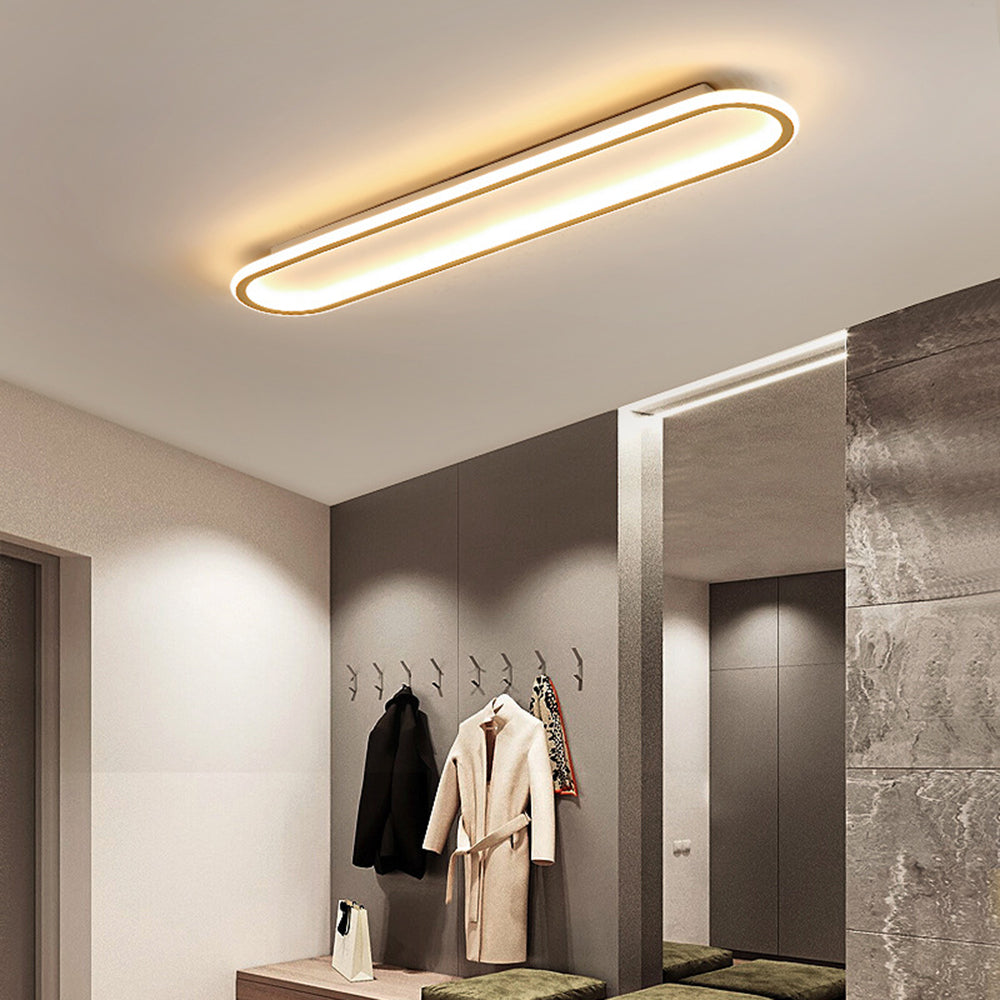 Avelon – Rectangular Ceiling Light Black & Gold for Bedroom/Living Room