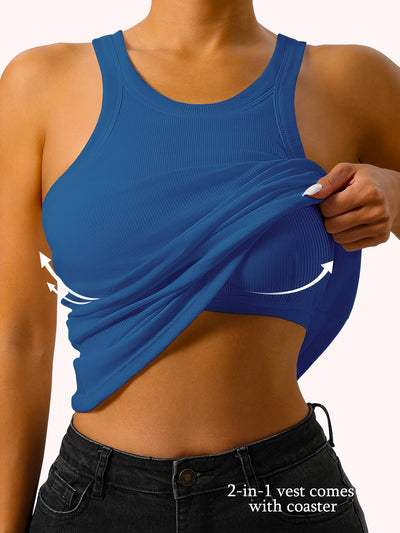 Lotte | Sleeveless tank top with built-in bra