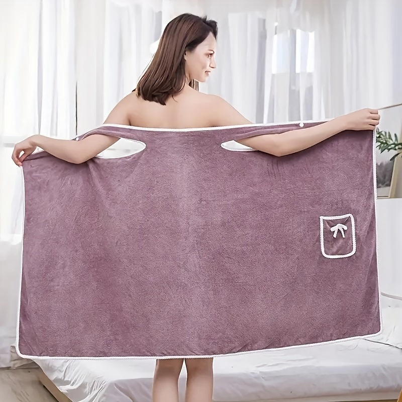 Sophie | Absorberende draagbare badjas voor dames