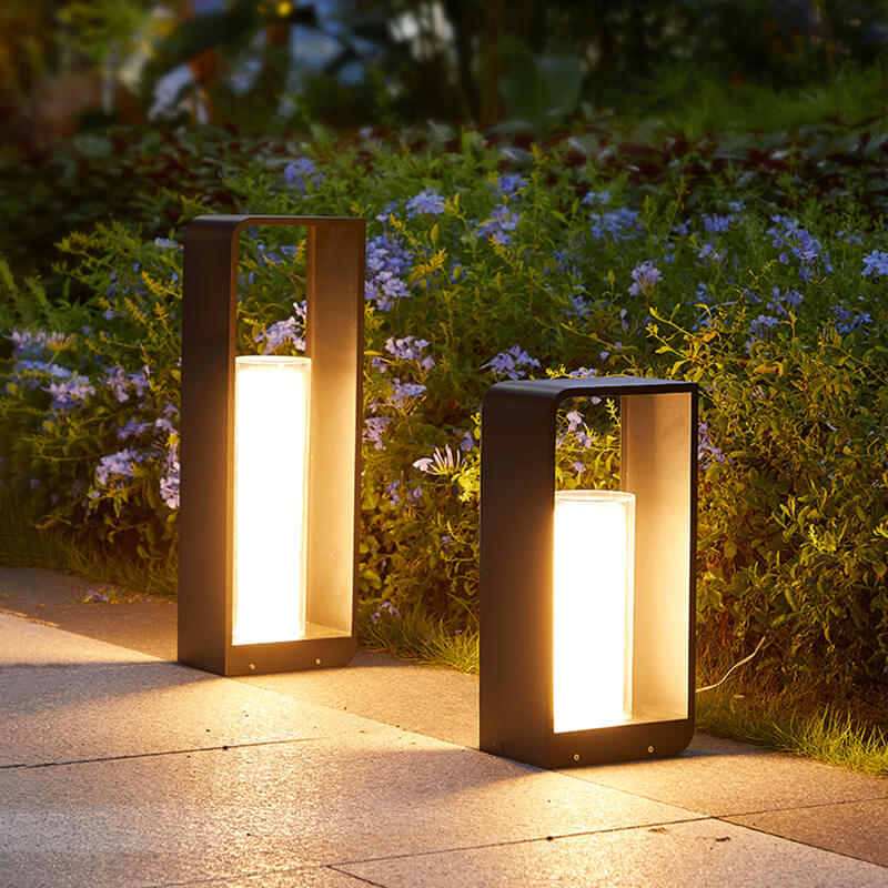 Donrain - Minimalist Square Frame LED Waterproof Lawn Light