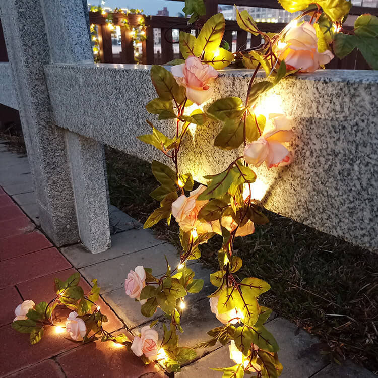 Solara - Solar Waterproof Shockproof Rose LED String Lights