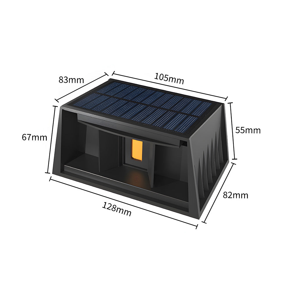 Nireon - Bright Solar LED Outdoor Wall Lights IP65 Waterproof