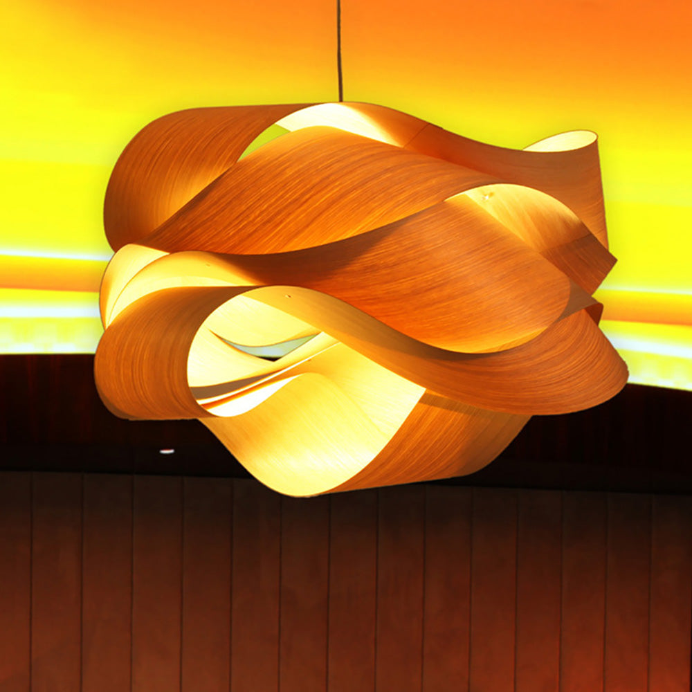 Virelune - Modern Irregular Wood Pendant Light Kitchen
