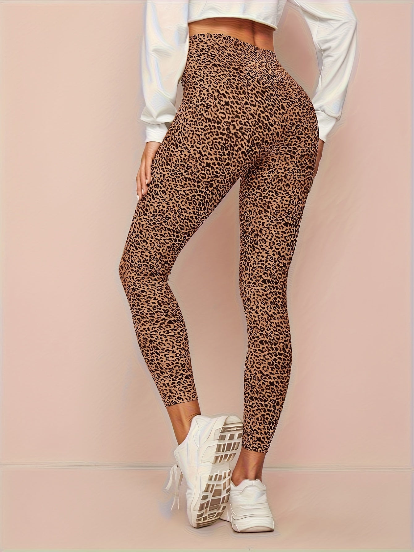 Luna | Leopard print high-waisted leggings