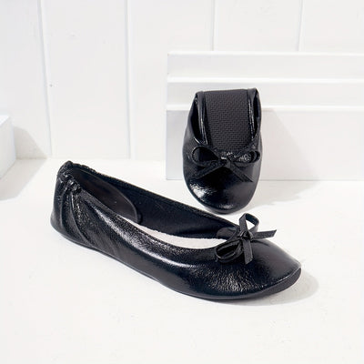 Sophie | Chique zwarte strik balletflats