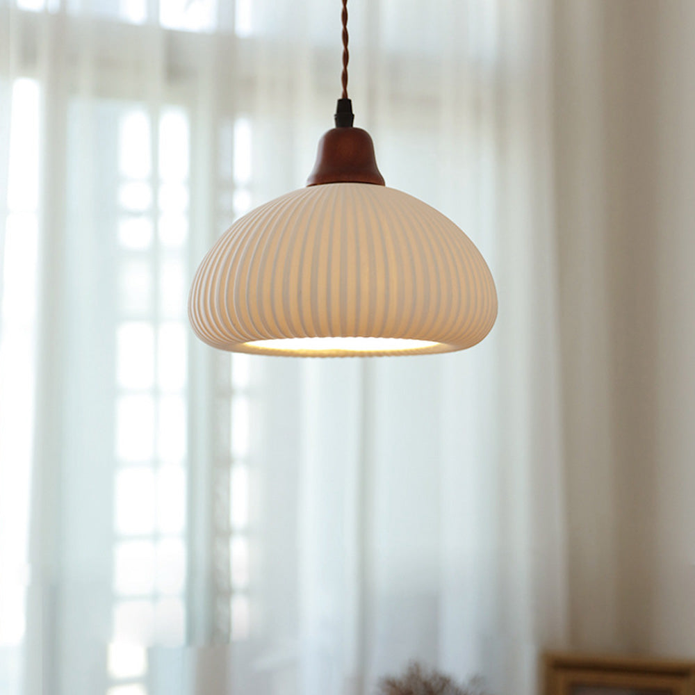 Cendian - Nordic Vintage Ceramic White Pendant Light Dining Room