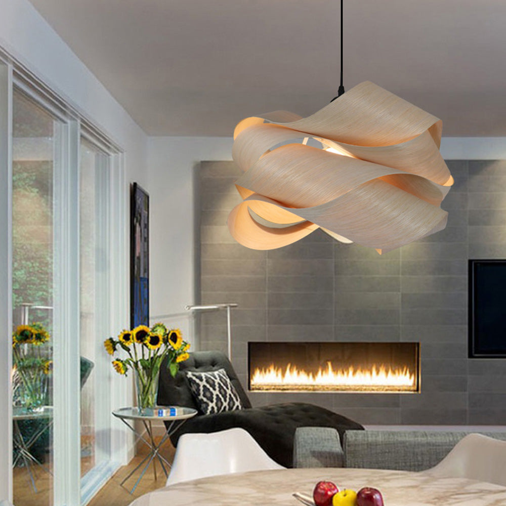 Virelune - Modern Irregular Wood Pendant Light Kitchen
