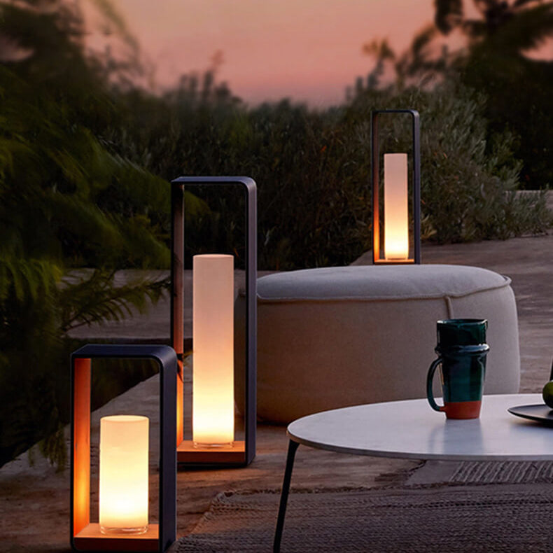 Donrain - Minimalist Square Frame LED Waterproof Lawn Light