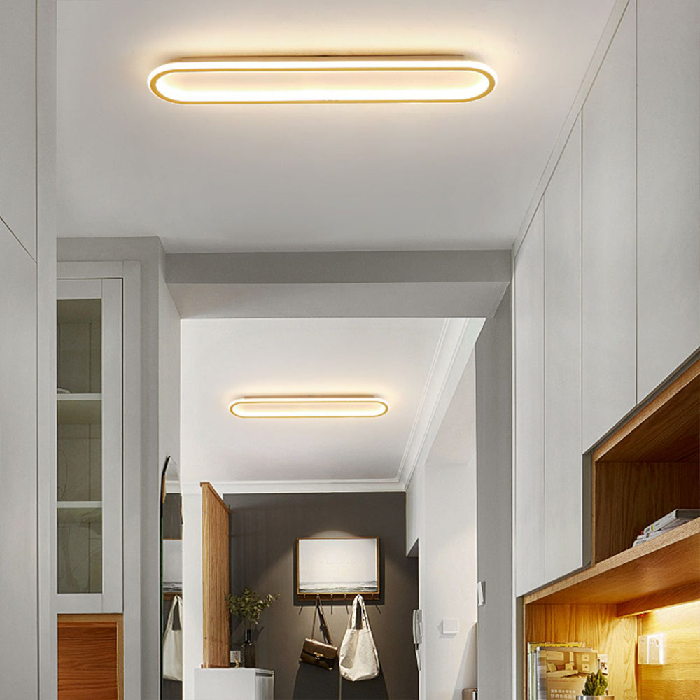 Avelon – Rectangular Ceiling Light Black & Gold for Bedroom/Living Room