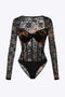 Lisette - Sultry Sheer Corset-Style Women's Bodysuit