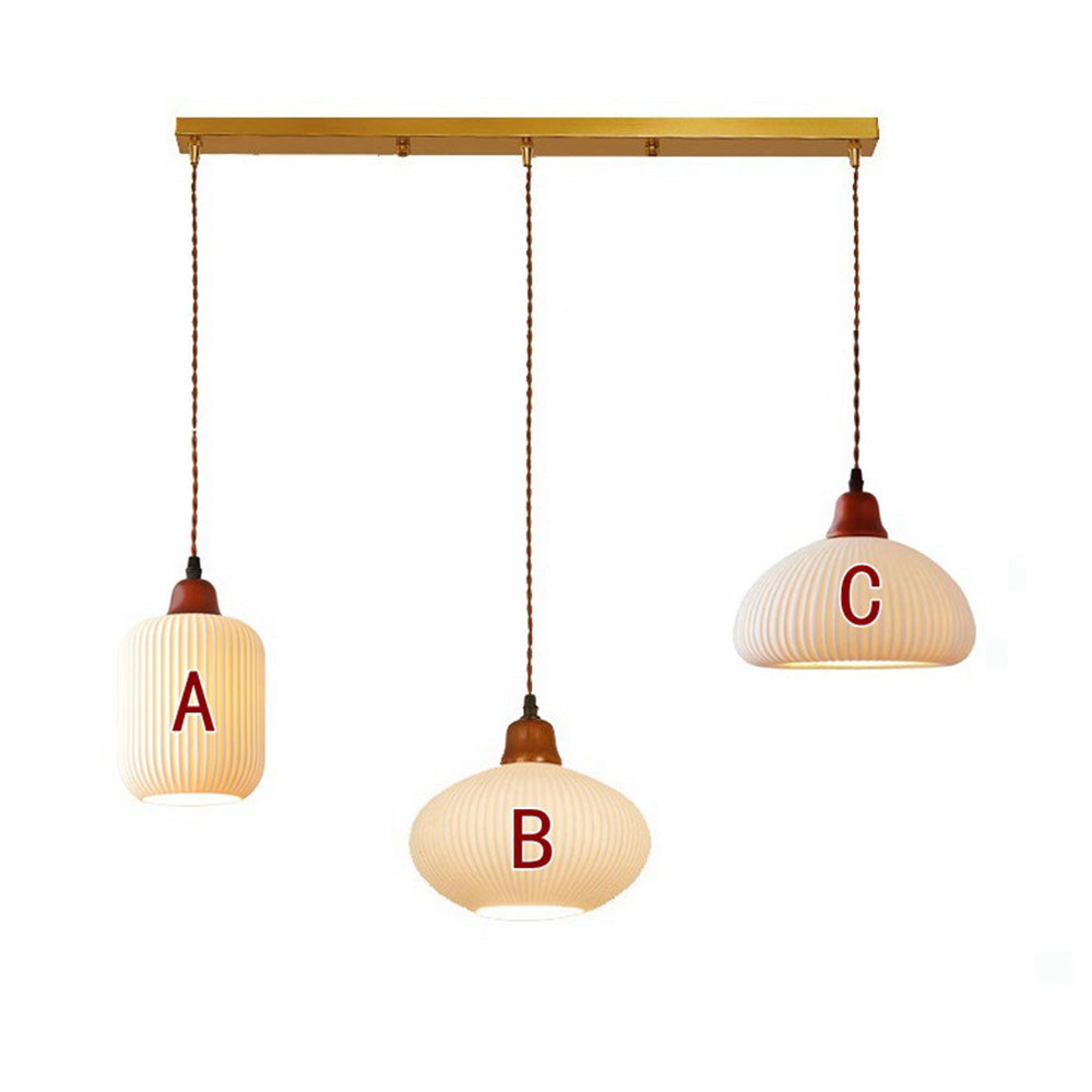 Cendian - Nordic Vintage Ceramic White Pendant Light Dining Room